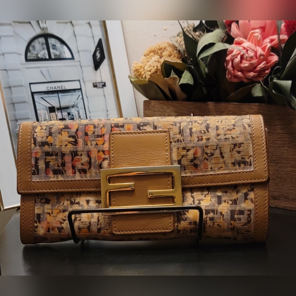 Fendi Floral Long Wallet